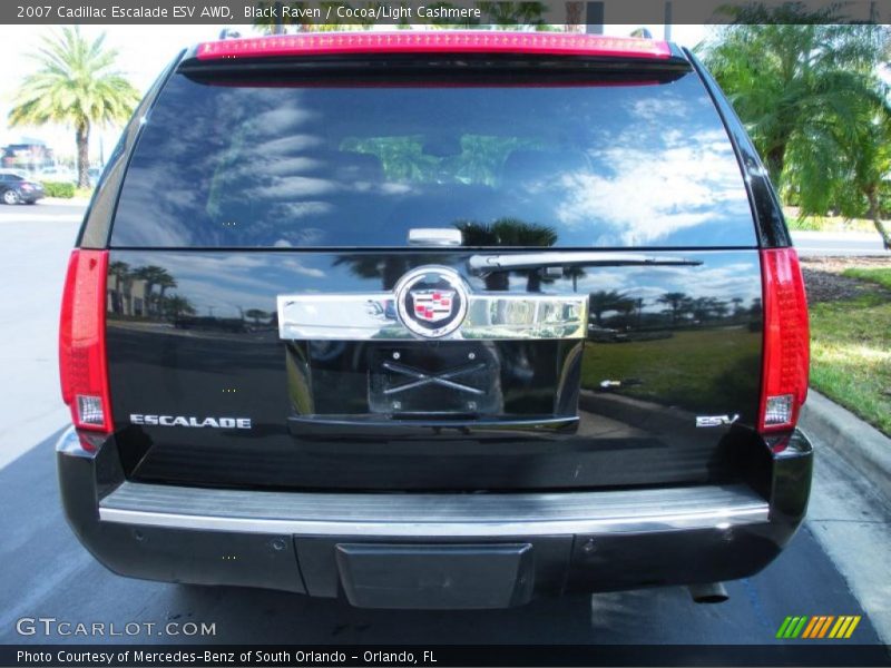Black Raven / Cocoa/Light Cashmere 2007 Cadillac Escalade ESV AWD
