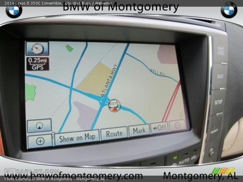 Obsidian Black / Alabaster 2010 Lexus IS 350C Convertible