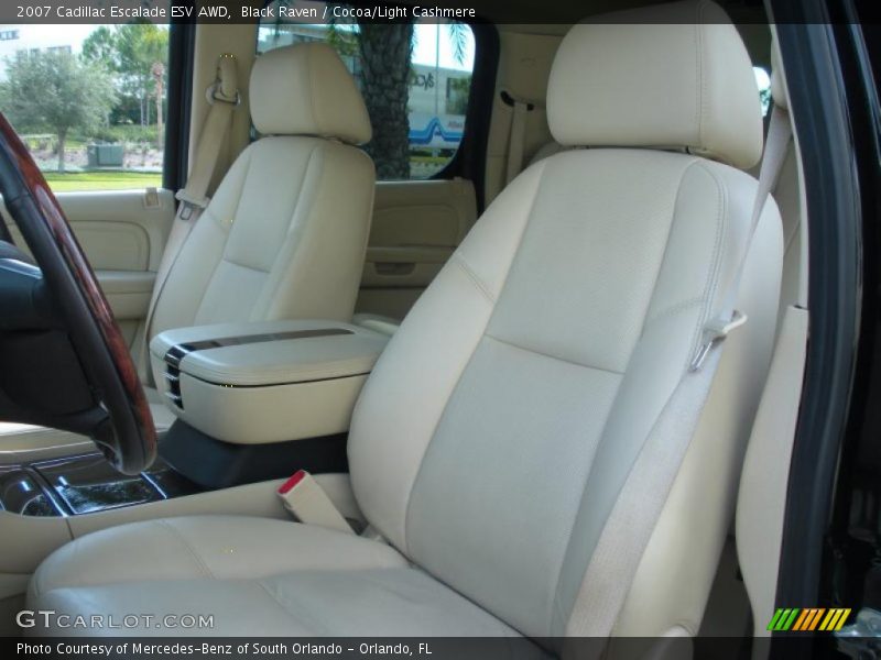 Black Raven / Cocoa/Light Cashmere 2007 Cadillac Escalade ESV AWD