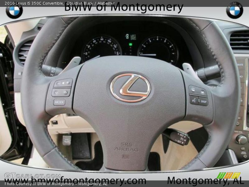 Obsidian Black / Alabaster 2010 Lexus IS 350C Convertible