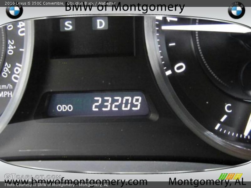 Obsidian Black / Alabaster 2010 Lexus IS 350C Convertible