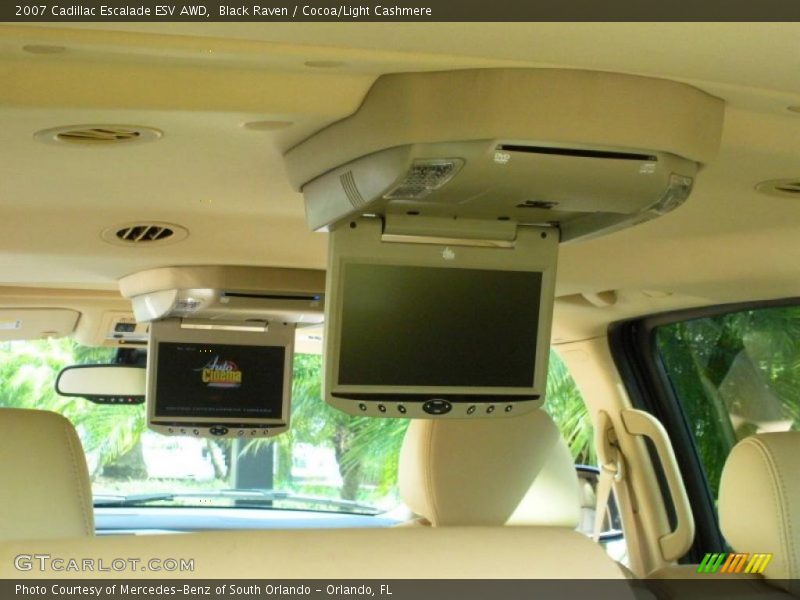 Black Raven / Cocoa/Light Cashmere 2007 Cadillac Escalade ESV AWD