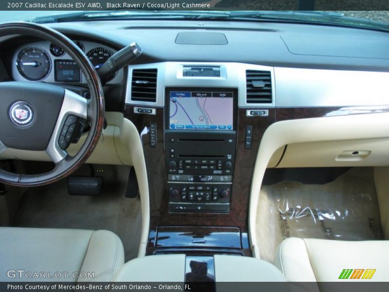 Black Raven / Cocoa/Light Cashmere 2007 Cadillac Escalade ESV AWD