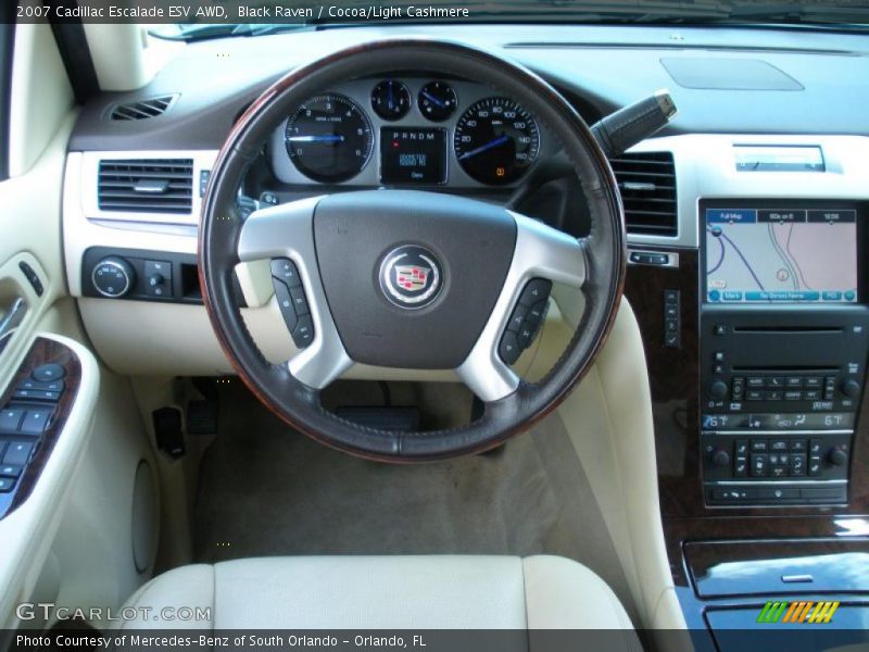 Black Raven / Cocoa/Light Cashmere 2007 Cadillac Escalade ESV AWD