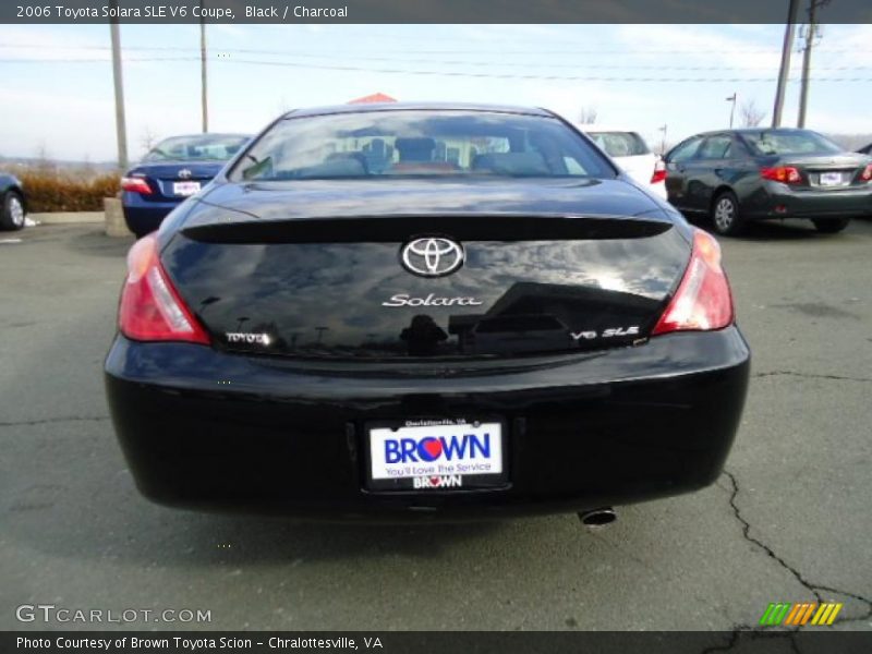 Black / Charcoal 2006 Toyota Solara SLE V6 Coupe