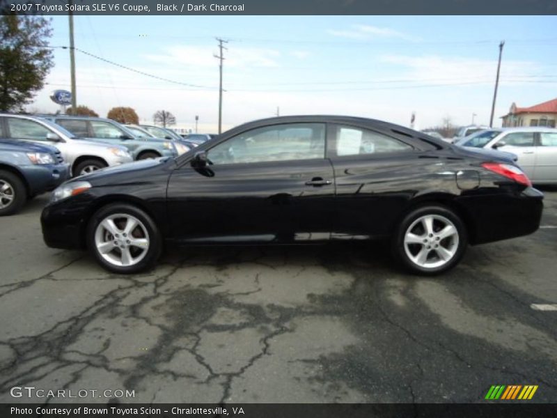 Black / Dark Charcoal 2007 Toyota Solara SLE V6 Coupe