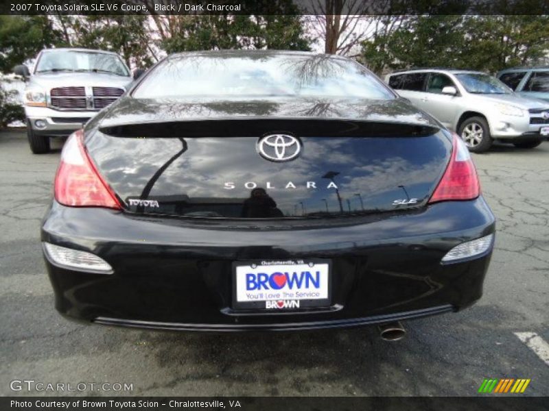 Black / Dark Charcoal 2007 Toyota Solara SLE V6 Coupe