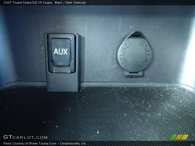 Black / Dark Charcoal 2007 Toyota Solara SLE V6 Coupe