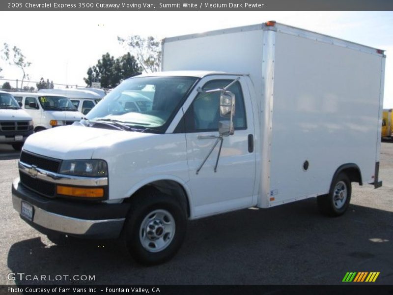Summit White / Medium Dark Pewter 2005 Chevrolet Express 3500 Cutaway Moving Van