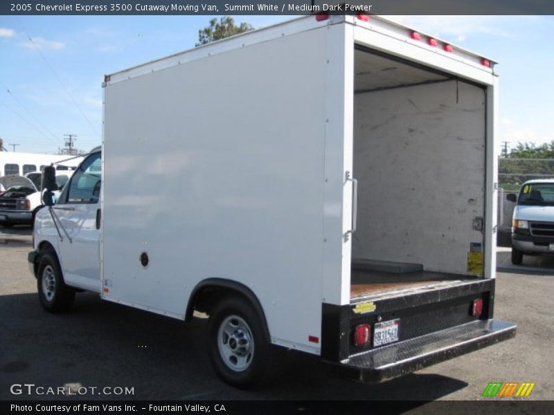 Summit White / Medium Dark Pewter 2005 Chevrolet Express 3500 Cutaway Moving Van