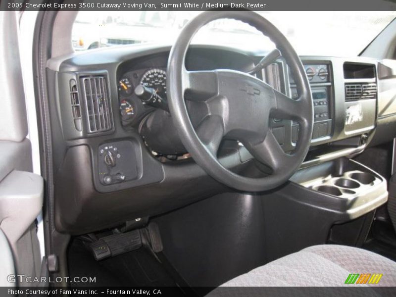 Summit White / Medium Dark Pewter 2005 Chevrolet Express 3500 Cutaway Moving Van
