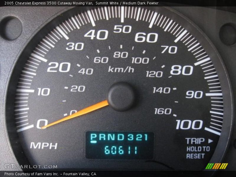 Summit White / Medium Dark Pewter 2005 Chevrolet Express 3500 Cutaway Moving Van