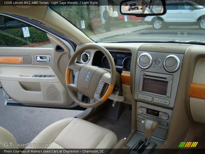 Light Sage Metallic / Light Stone 2008 Lincoln MKZ AWD Sedan