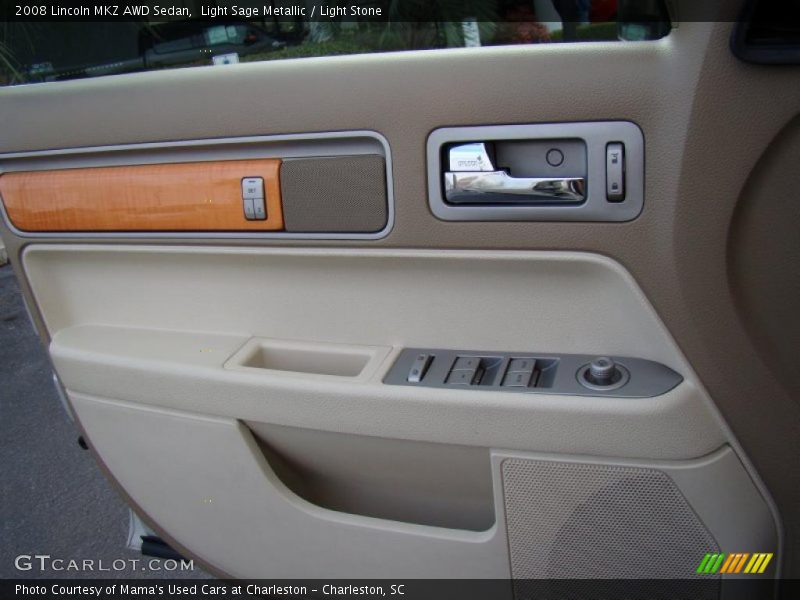 Light Sage Metallic / Light Stone 2008 Lincoln MKZ AWD Sedan