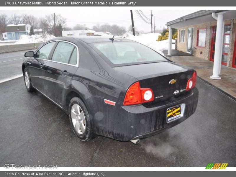 Black Granite Metallic / Titanium Gray 2008 Chevrolet Malibu Hybrid Sedan