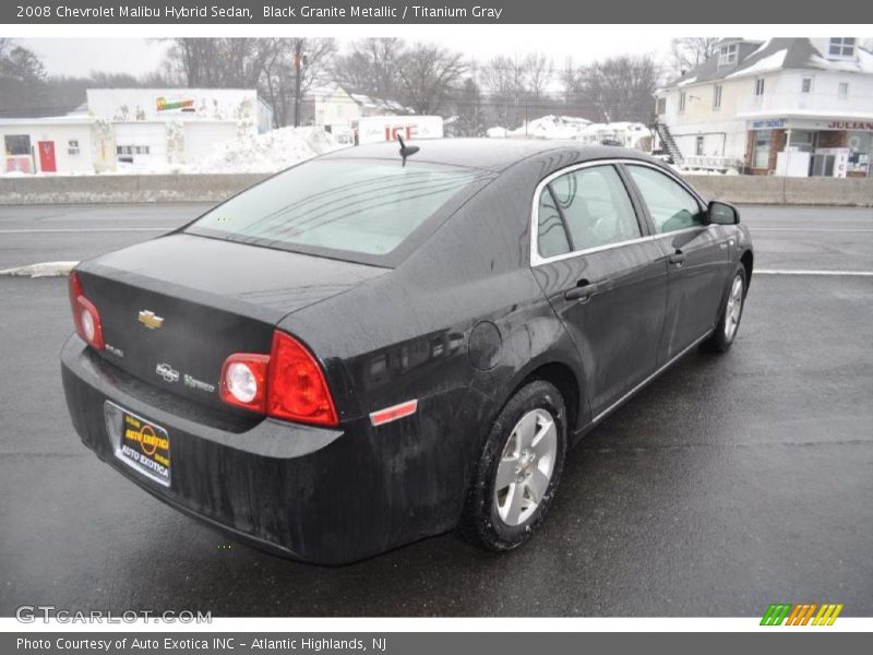 Black Granite Metallic / Titanium Gray 2008 Chevrolet Malibu Hybrid Sedan