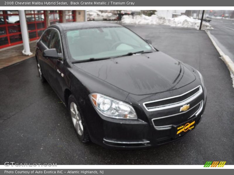 Black Granite Metallic / Titanium Gray 2008 Chevrolet Malibu Hybrid Sedan