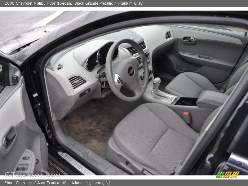 Black Granite Metallic / Titanium Gray 2008 Chevrolet Malibu Hybrid Sedan