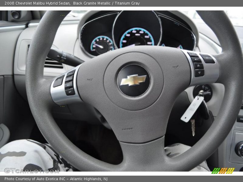 Black Granite Metallic / Titanium Gray 2008 Chevrolet Malibu Hybrid Sedan