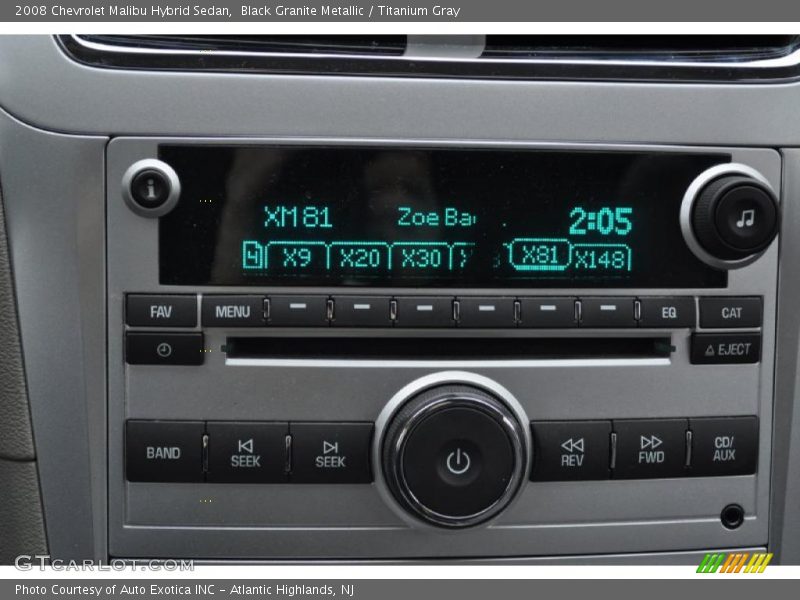 Black Granite Metallic / Titanium Gray 2008 Chevrolet Malibu Hybrid Sedan