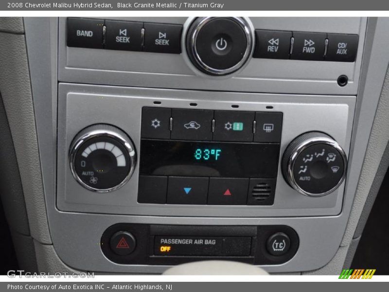 Black Granite Metallic / Titanium Gray 2008 Chevrolet Malibu Hybrid Sedan