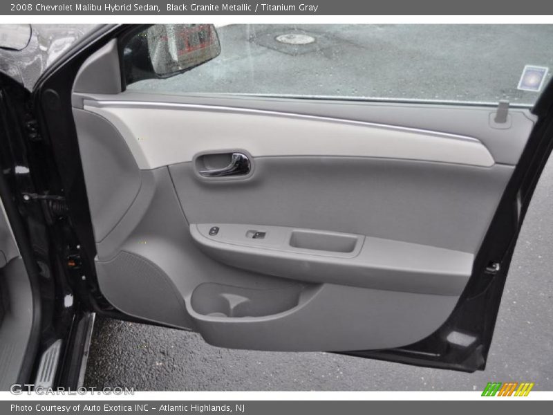 Black Granite Metallic / Titanium Gray 2008 Chevrolet Malibu Hybrid Sedan