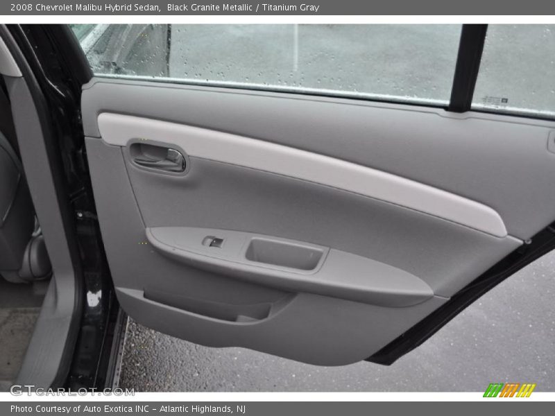 Black Granite Metallic / Titanium Gray 2008 Chevrolet Malibu Hybrid Sedan