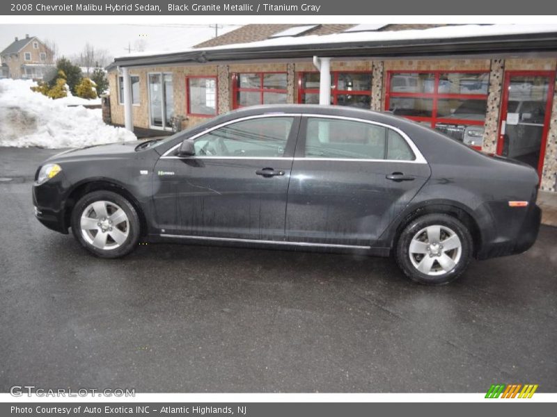 Black Granite Metallic / Titanium Gray 2008 Chevrolet Malibu Hybrid Sedan