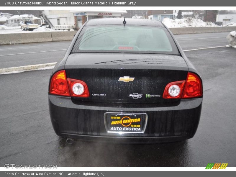 Black Granite Metallic / Titanium Gray 2008 Chevrolet Malibu Hybrid Sedan