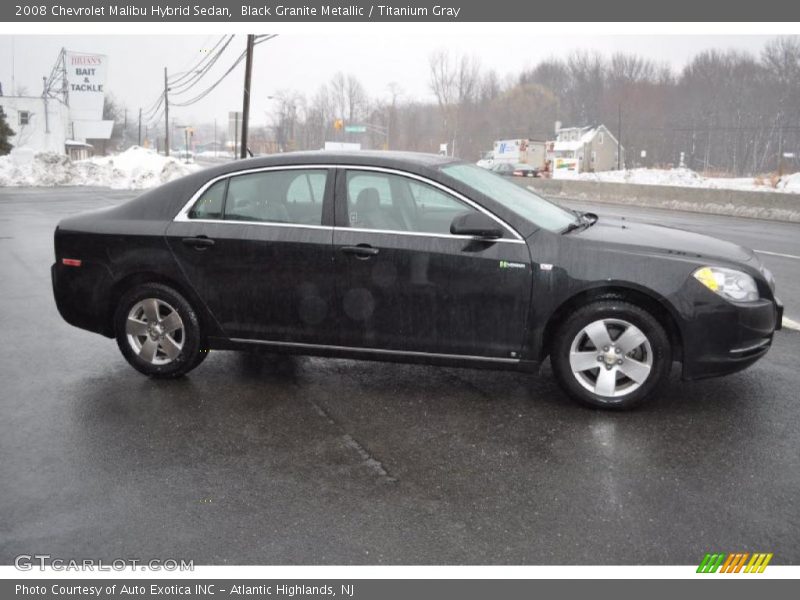 Black Granite Metallic / Titanium Gray 2008 Chevrolet Malibu Hybrid Sedan