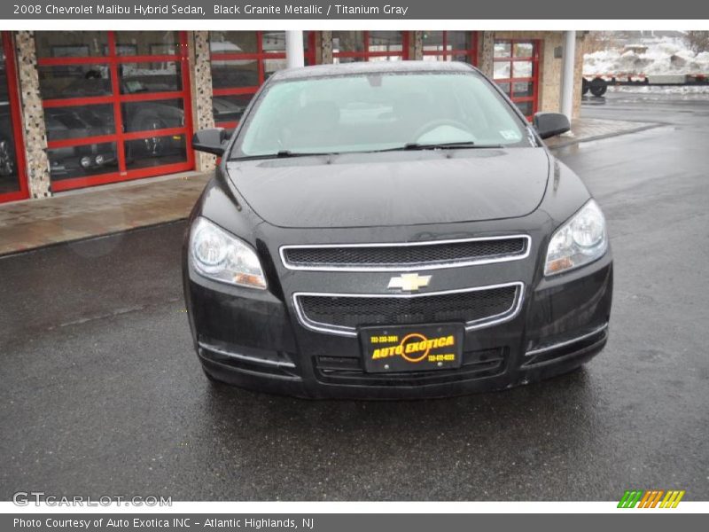 Black Granite Metallic / Titanium Gray 2008 Chevrolet Malibu Hybrid Sedan