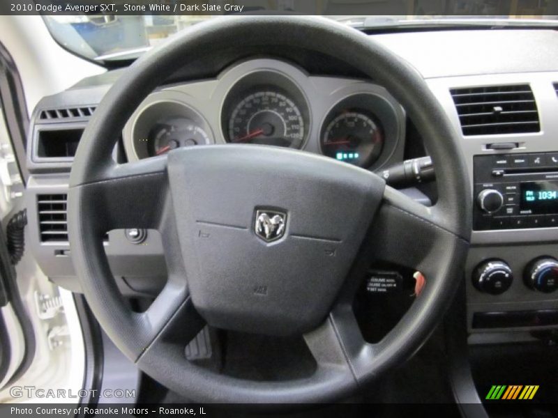 Stone White / Dark Slate Gray 2010 Dodge Avenger SXT