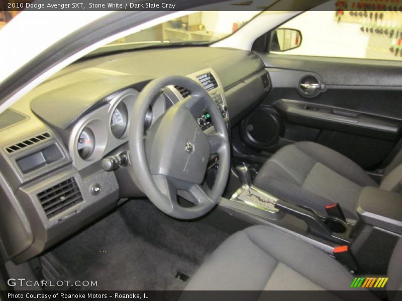 Stone White / Dark Slate Gray 2010 Dodge Avenger SXT