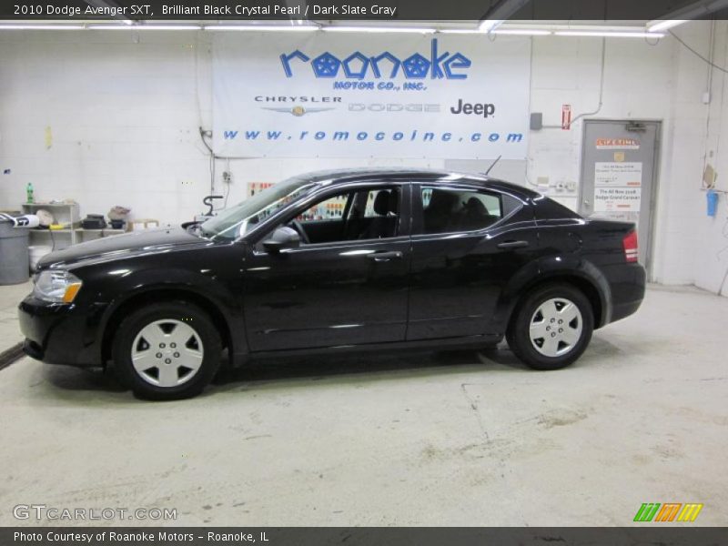 Brilliant Black Crystal Pearl / Dark Slate Gray 2010 Dodge Avenger SXT