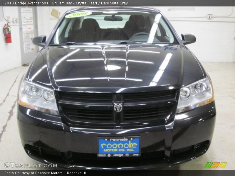 Brilliant Black Crystal Pearl / Dark Slate Gray 2010 Dodge Avenger SXT