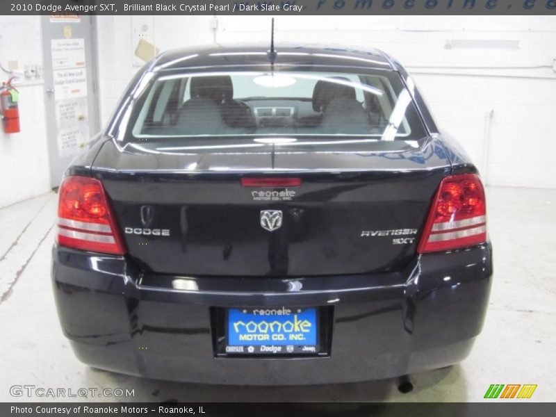 Brilliant Black Crystal Pearl / Dark Slate Gray 2010 Dodge Avenger SXT