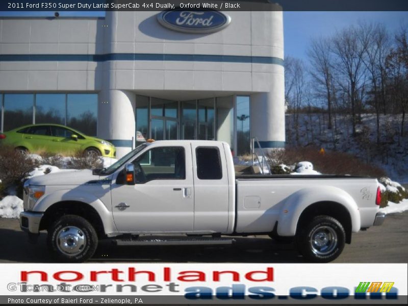 Oxford White / Black 2011 Ford F350 Super Duty Lariat SuperCab 4x4 Dually