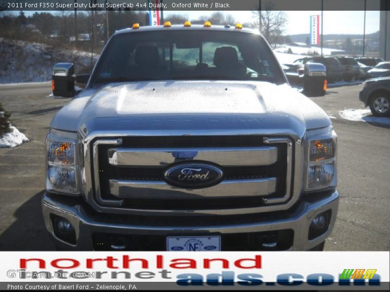 Oxford White / Black 2011 Ford F350 Super Duty Lariat SuperCab 4x4 Dually