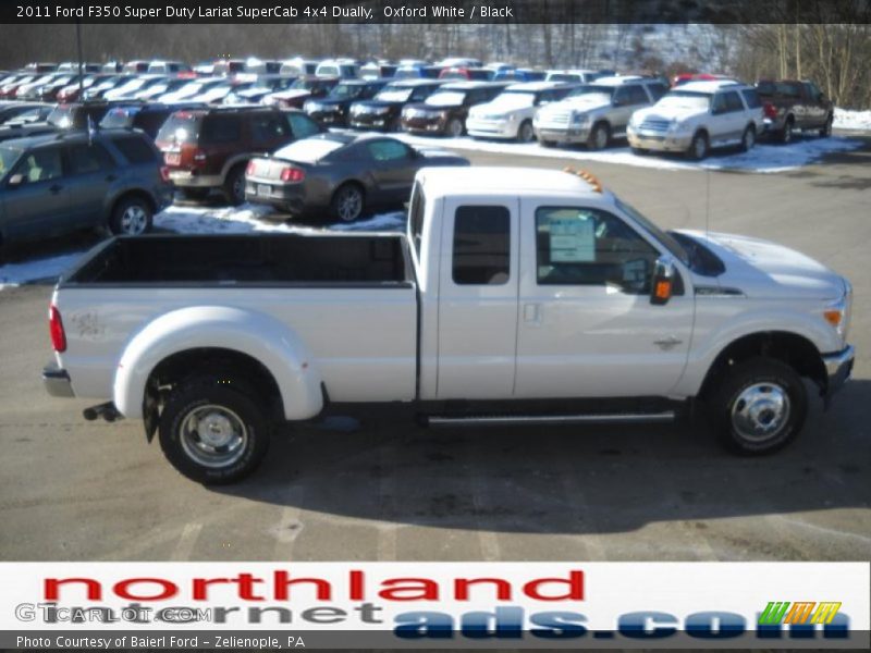 Oxford White / Black 2011 Ford F350 Super Duty Lariat SuperCab 4x4 Dually
