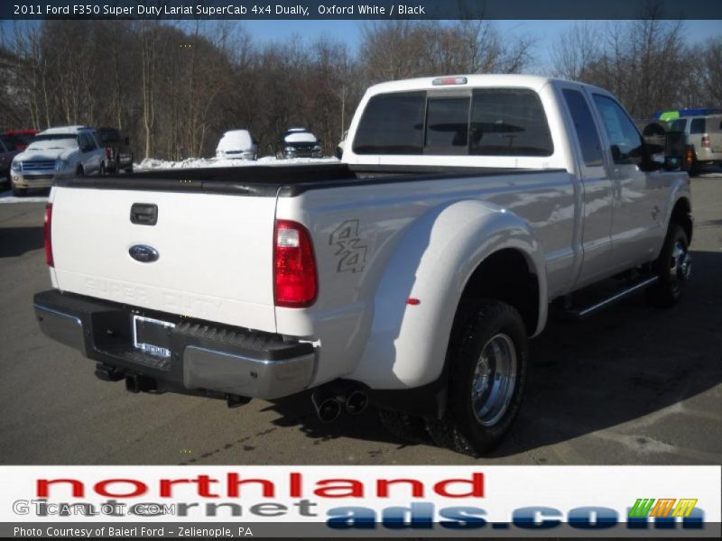 Oxford White / Black 2011 Ford F350 Super Duty Lariat SuperCab 4x4 Dually
