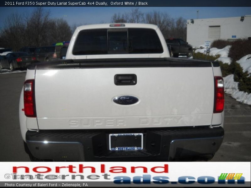 Oxford White / Black 2011 Ford F350 Super Duty Lariat SuperCab 4x4 Dually