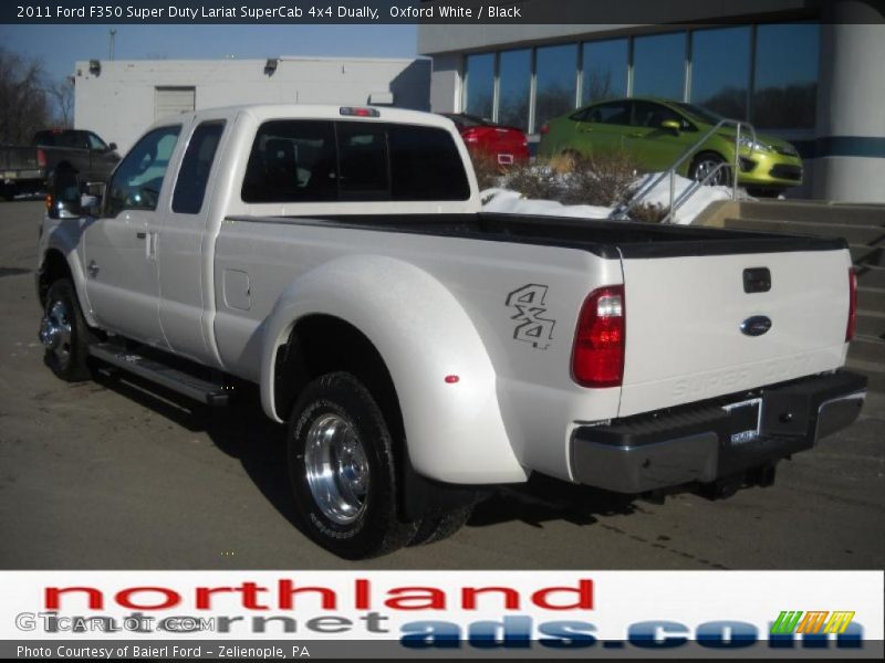 Oxford White / Black 2011 Ford F350 Super Duty Lariat SuperCab 4x4 Dually