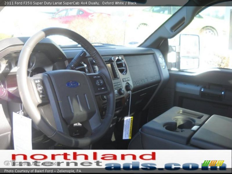 Oxford White / Black 2011 Ford F350 Super Duty Lariat SuperCab 4x4 Dually