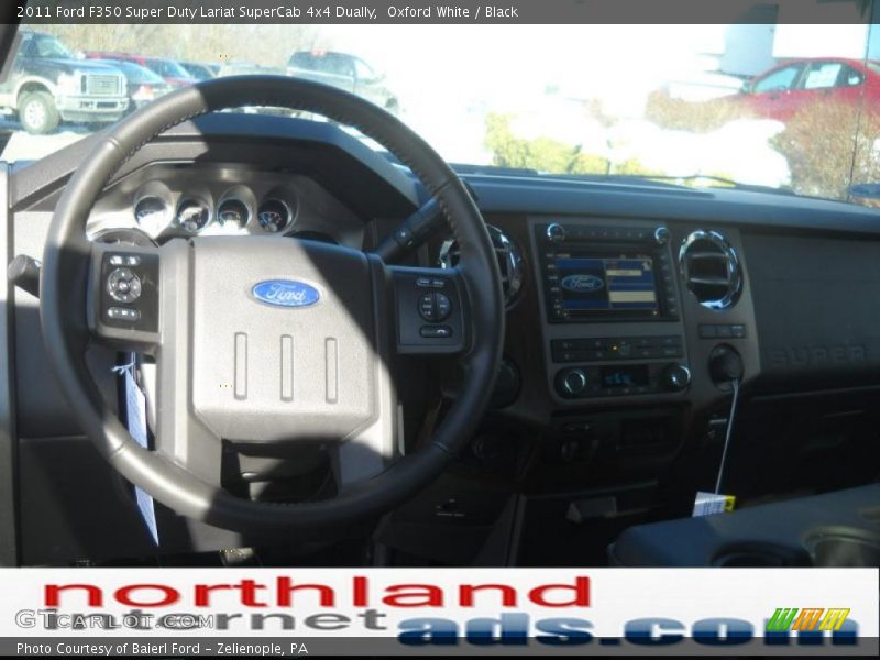 Oxford White / Black 2011 Ford F350 Super Duty Lariat SuperCab 4x4 Dually