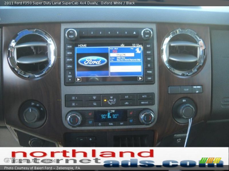Oxford White / Black 2011 Ford F350 Super Duty Lariat SuperCab 4x4 Dually