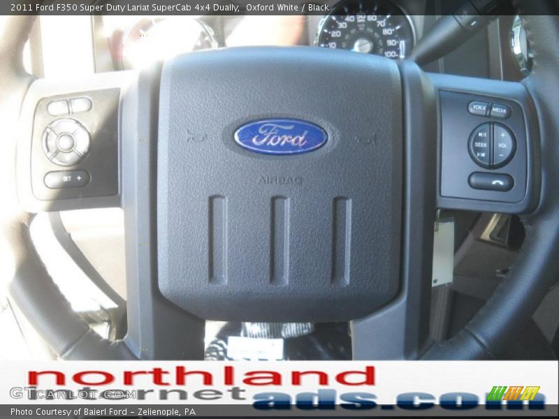 Oxford White / Black 2011 Ford F350 Super Duty Lariat SuperCab 4x4 Dually