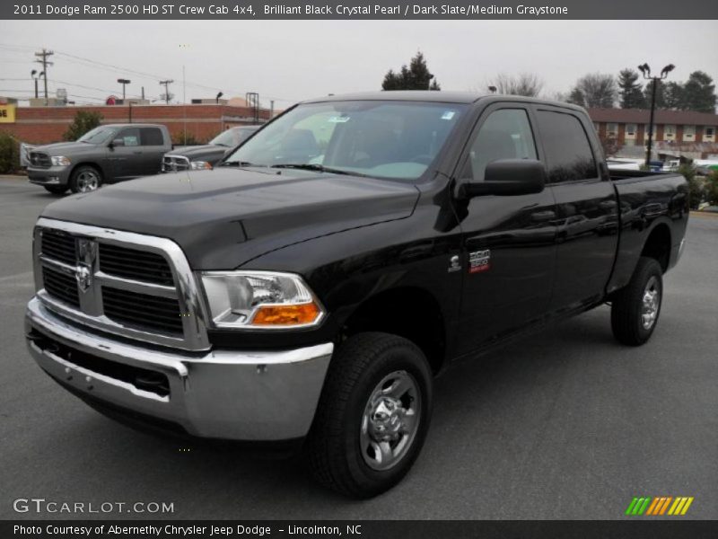 Brilliant Black Crystal Pearl / Dark Slate/Medium Graystone 2011 Dodge Ram 2500 HD ST Crew Cab 4x4