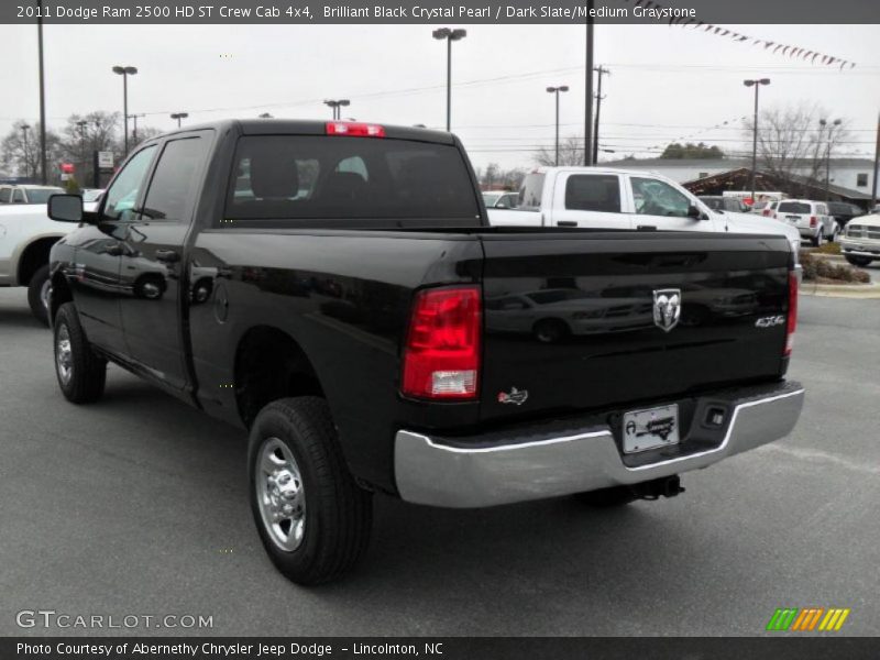 Brilliant Black Crystal Pearl / Dark Slate/Medium Graystone 2011 Dodge Ram 2500 HD ST Crew Cab 4x4