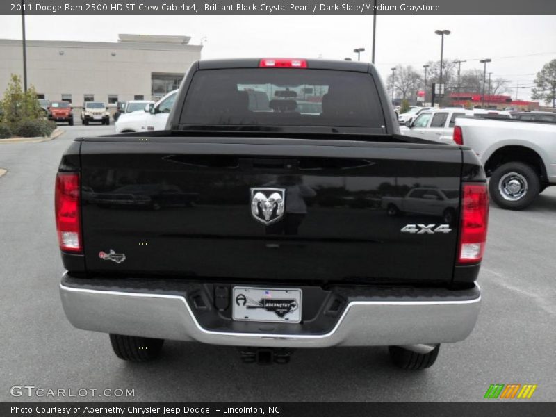 Brilliant Black Crystal Pearl / Dark Slate/Medium Graystone 2011 Dodge Ram 2500 HD ST Crew Cab 4x4
