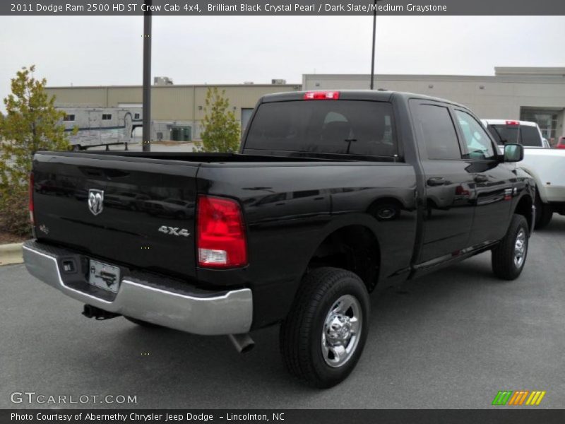 Brilliant Black Crystal Pearl / Dark Slate/Medium Graystone 2011 Dodge Ram 2500 HD ST Crew Cab 4x4